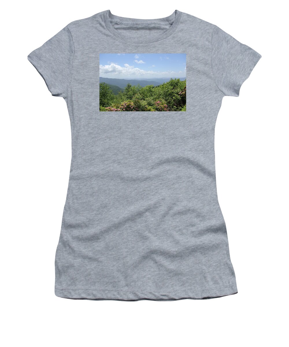 Long Range Views Women's T-Shirt featuring the photograph Craggy View by Allen Nice-Webb