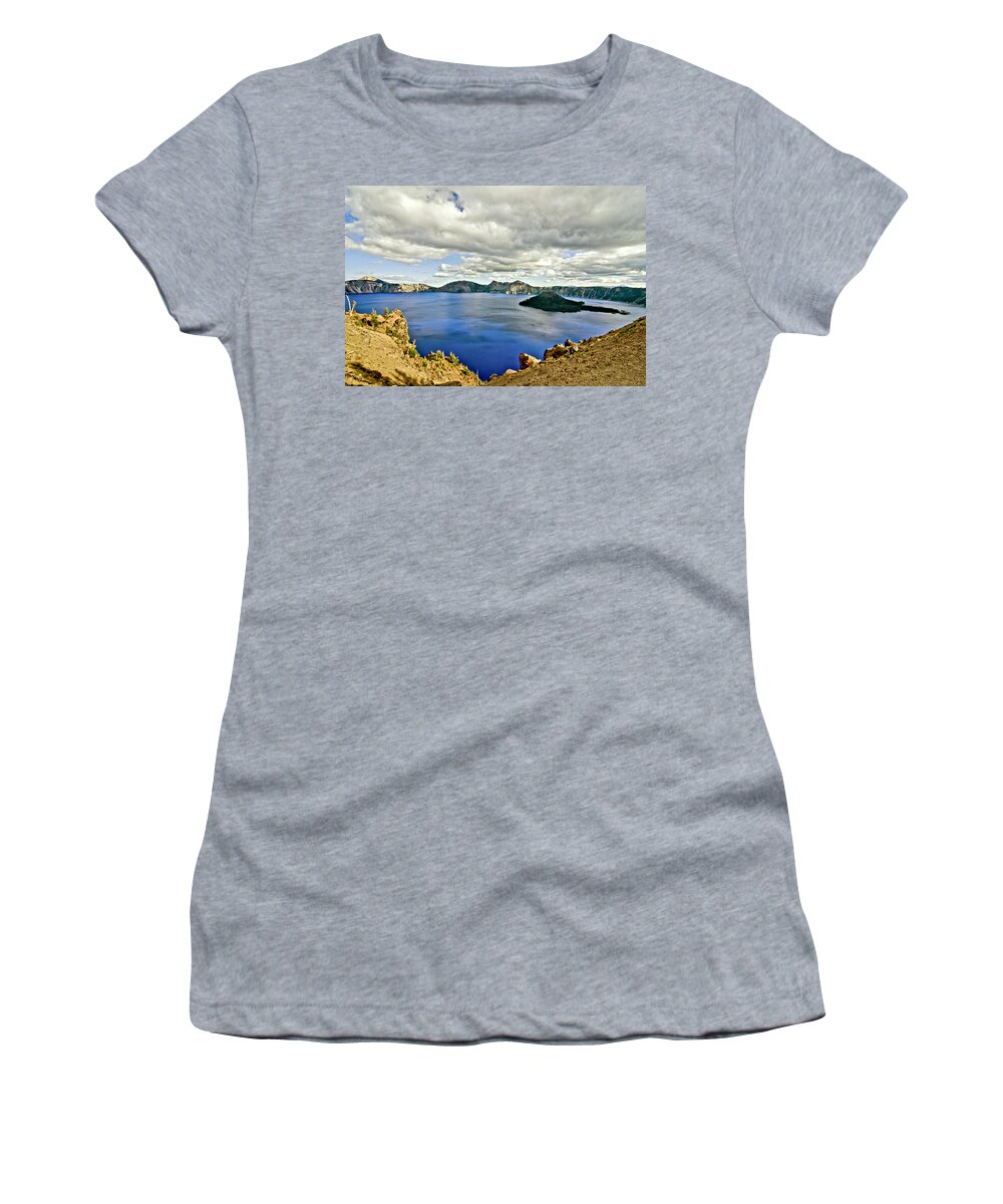 Crater Lake Women's T-Shirt featuring the photograph Crater Lake I by Albert Seger