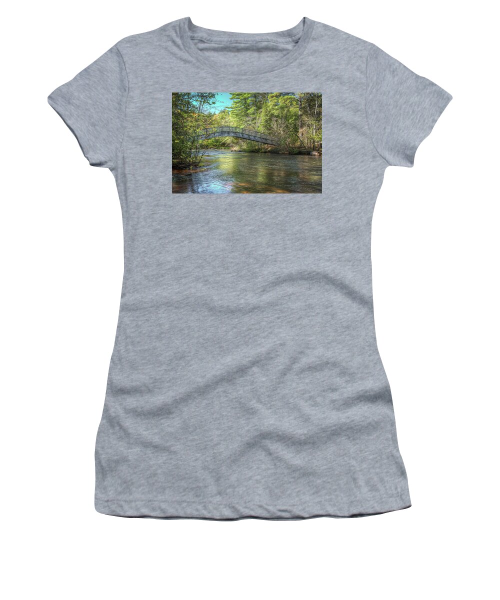 Bridge Mcclintock Women's T-Shirt featuring the photograph Crossing by Brad Bellisle