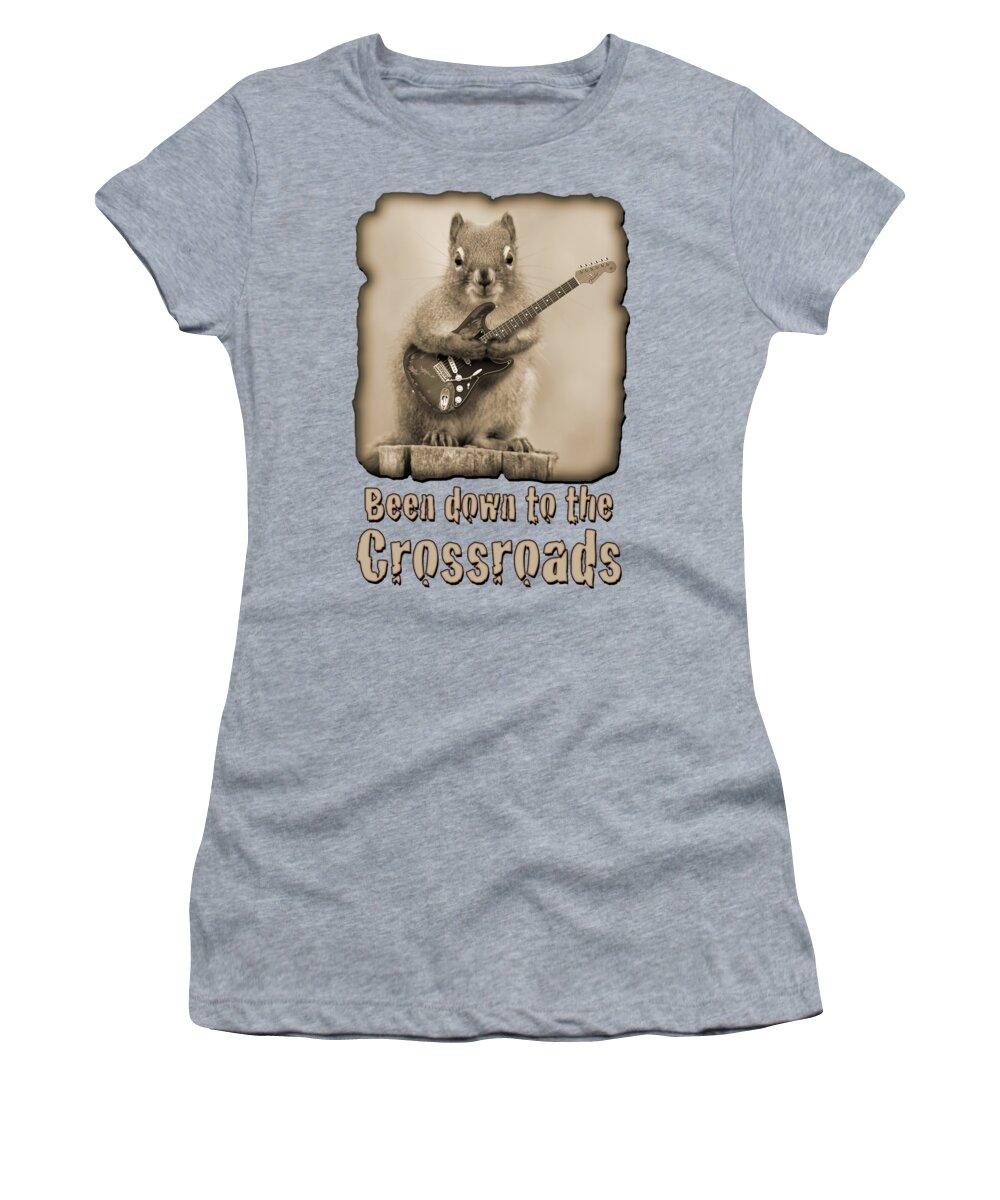 Crossroads Women's T-Shirt featuring the photograph Crossroads-Shirt by WB Johnston