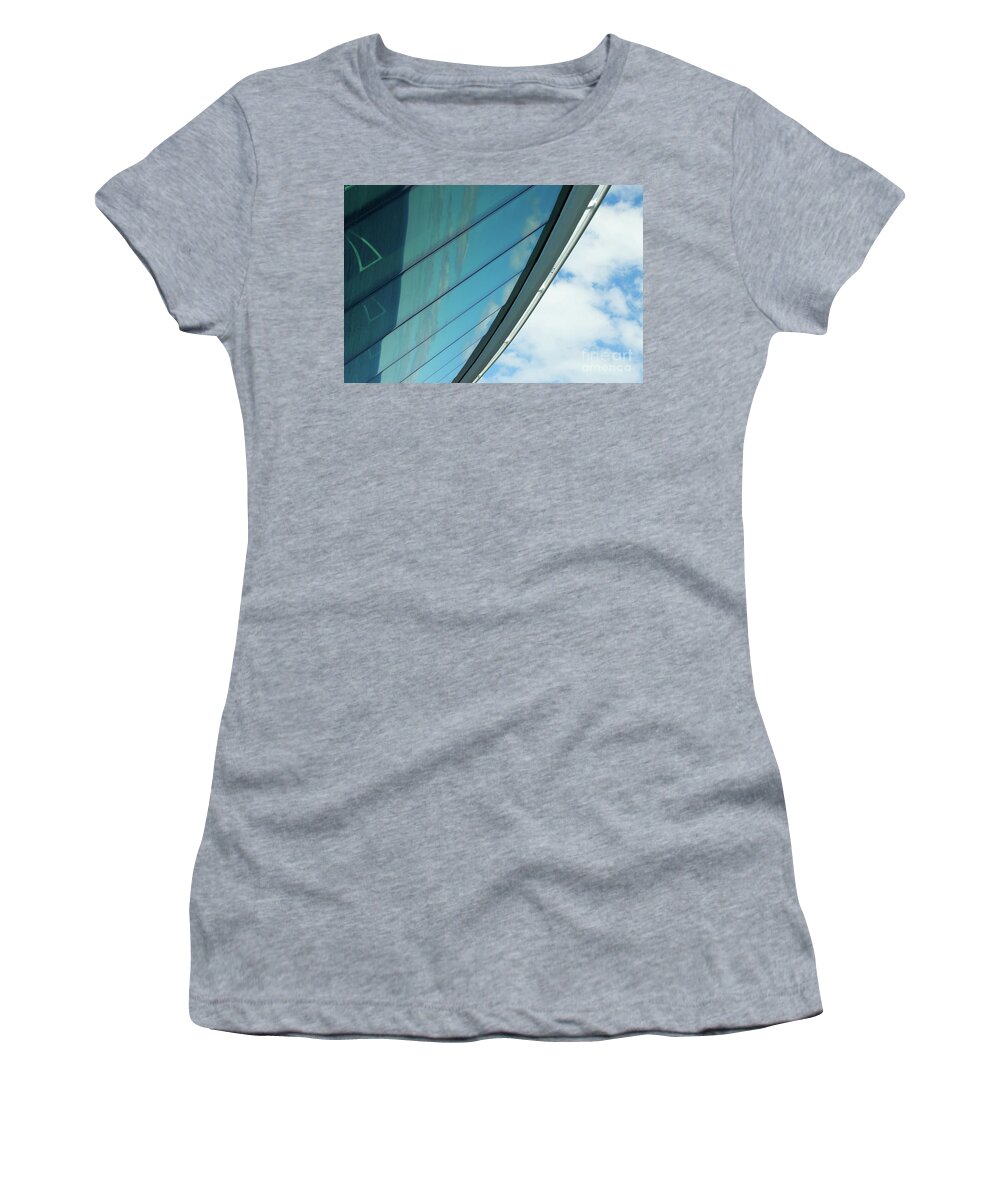 Images Women's T-Shirt featuring the photograph Cruise Ship Abstract Serenade Windows 1 by Rick Bures