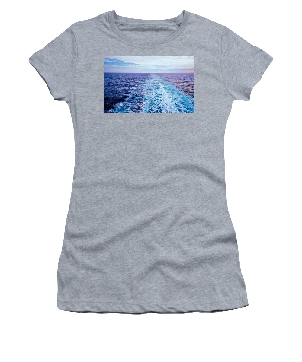 Water Women's T-Shirt featuring the photograph Cruise Waters by Eileen Brymer
