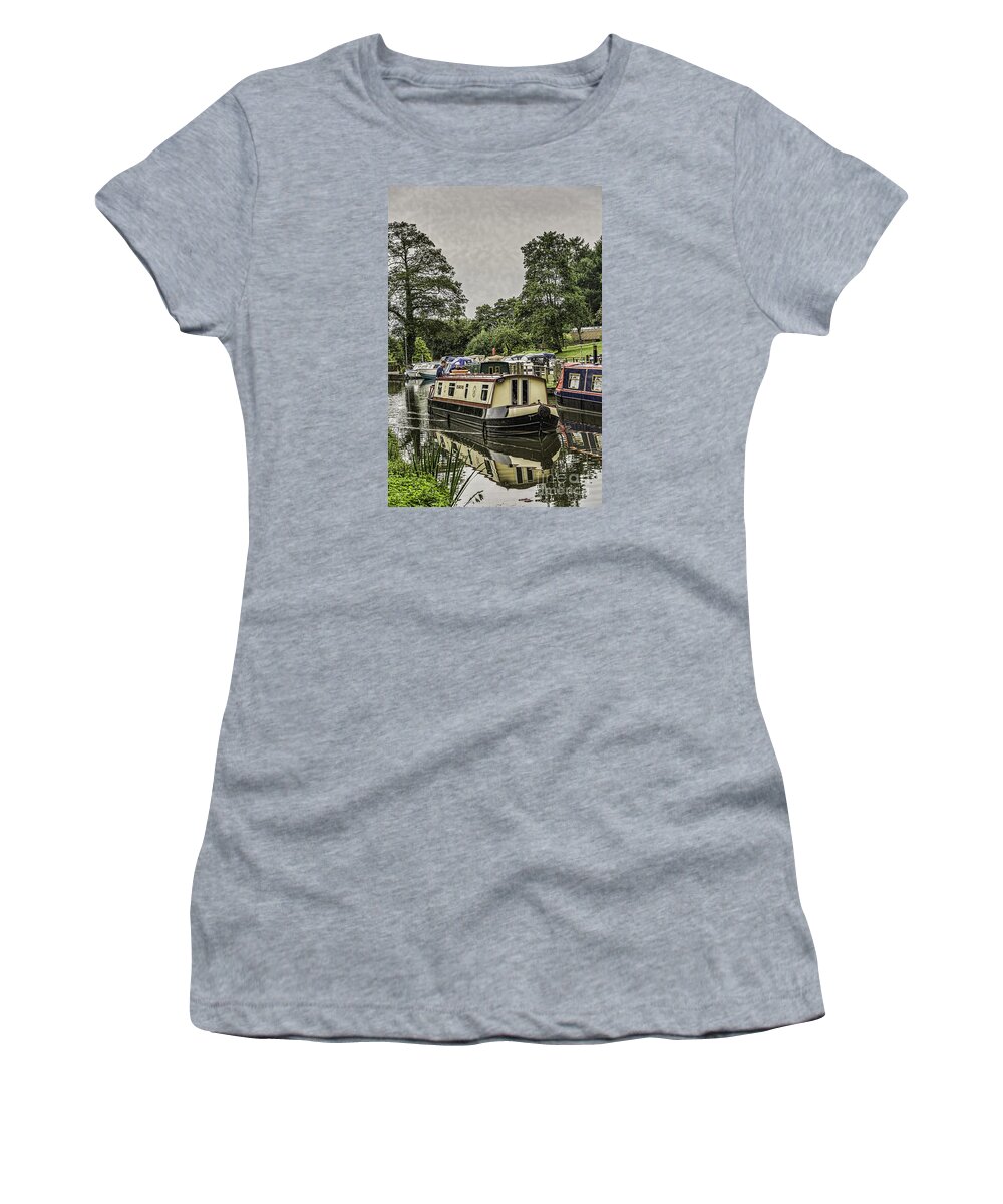 Goytre Wharf Women's T-Shirt featuring the photograph Cruising by Steve Purnell