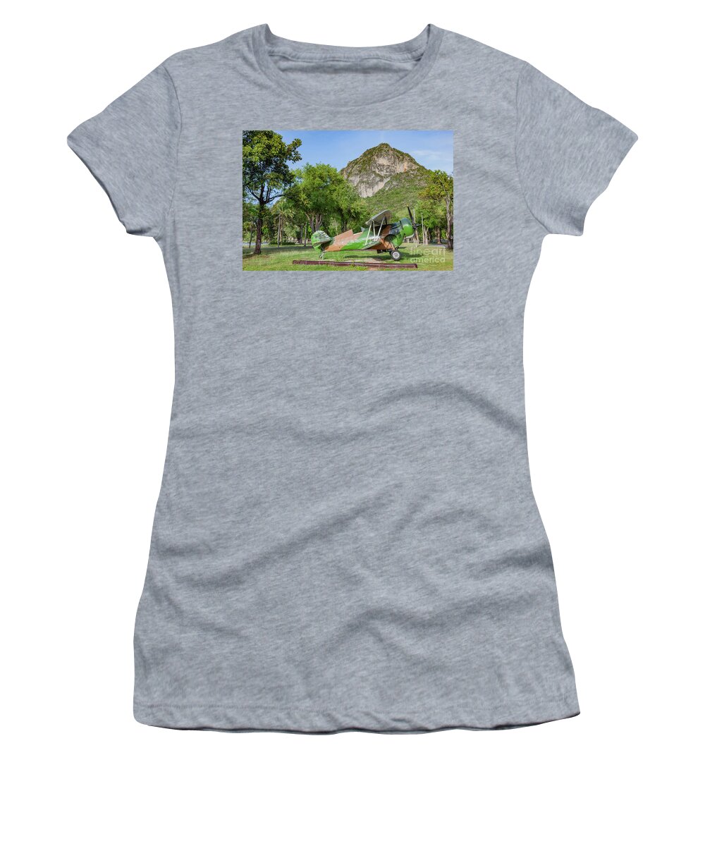 Air Force Women's T-Shirt featuring the photograph Curtiss Hawk Fighter by Adrian Evans