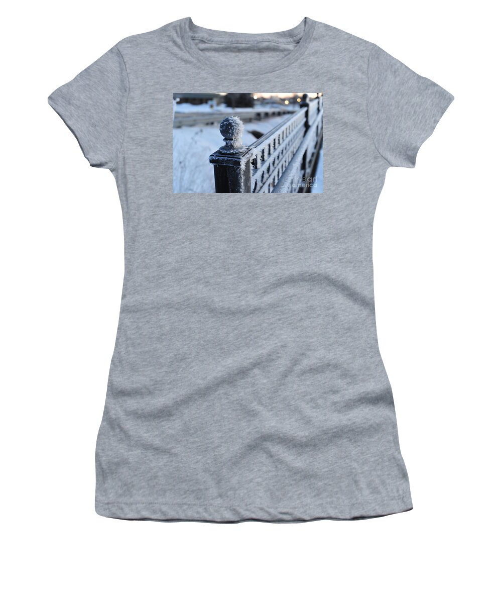 Frost Women's T-Shirt featuring the photograph Cuts Like A Knife by Terri Gostola