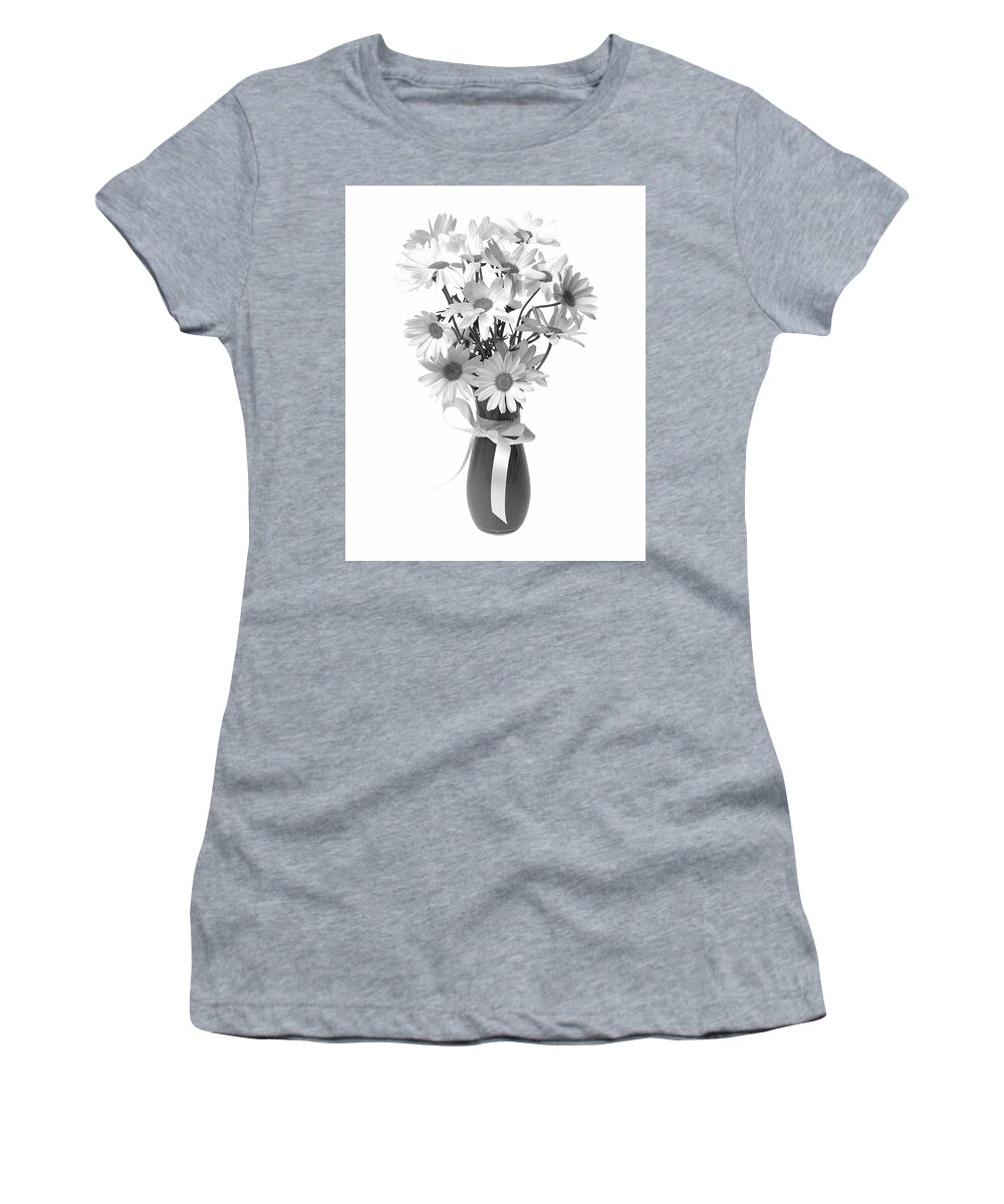 Daisies In A Vase Women's T-Shirt featuring the photograph Daisies in a Vase by Olga Hamilton