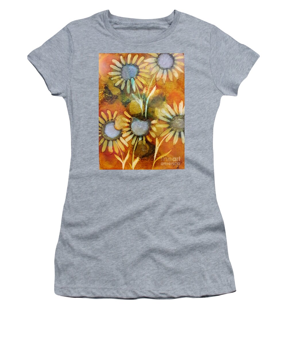Alcohol Women's T-Shirt featuring the painting Daisies by Terri Mills