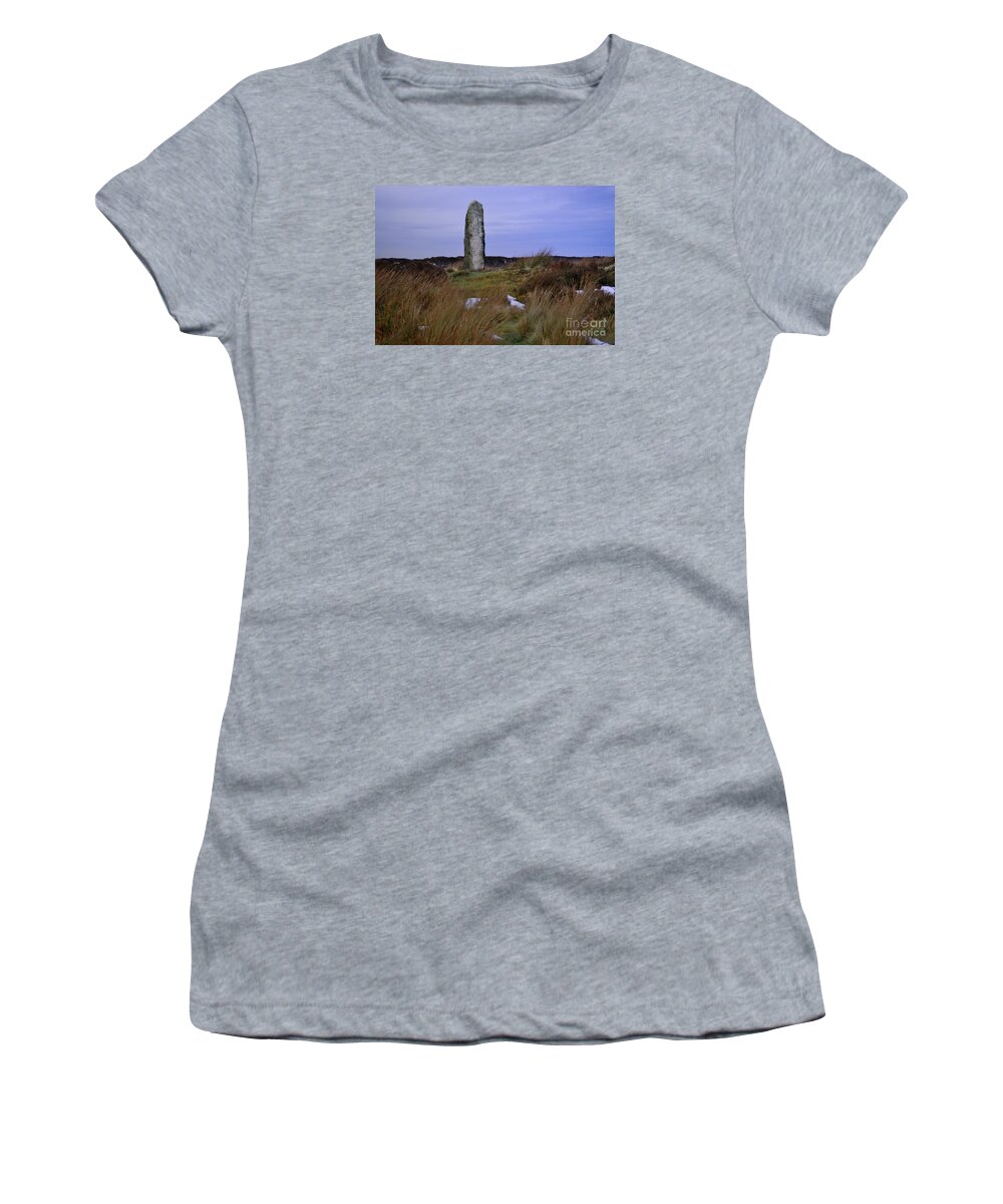 Yorkshire Moorland Women's T-Shirt featuring the photograph Danby High Moor Stone by Martyn Arnold