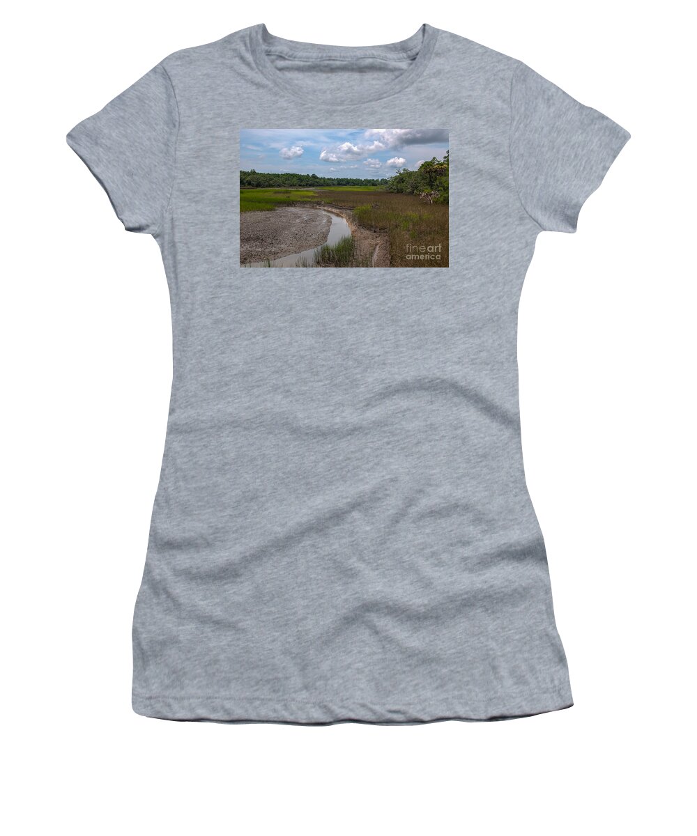 Daniel Island Women's T-Shirt featuring the photograph Daniel Island Paradise by Dale Powell