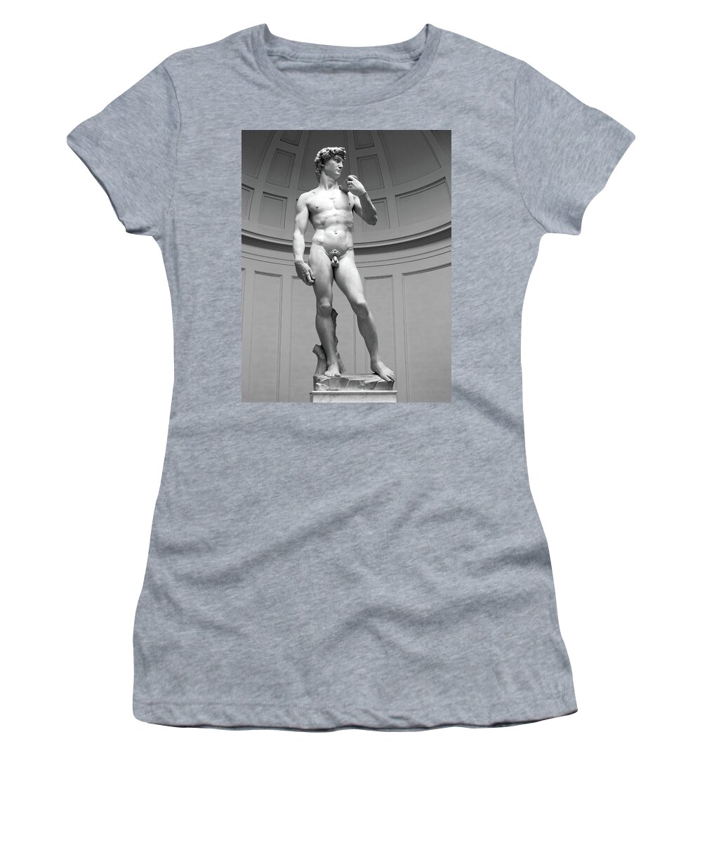 David Women's T-Shirt featuring the photograph David By Michelangelo by Dave Mills