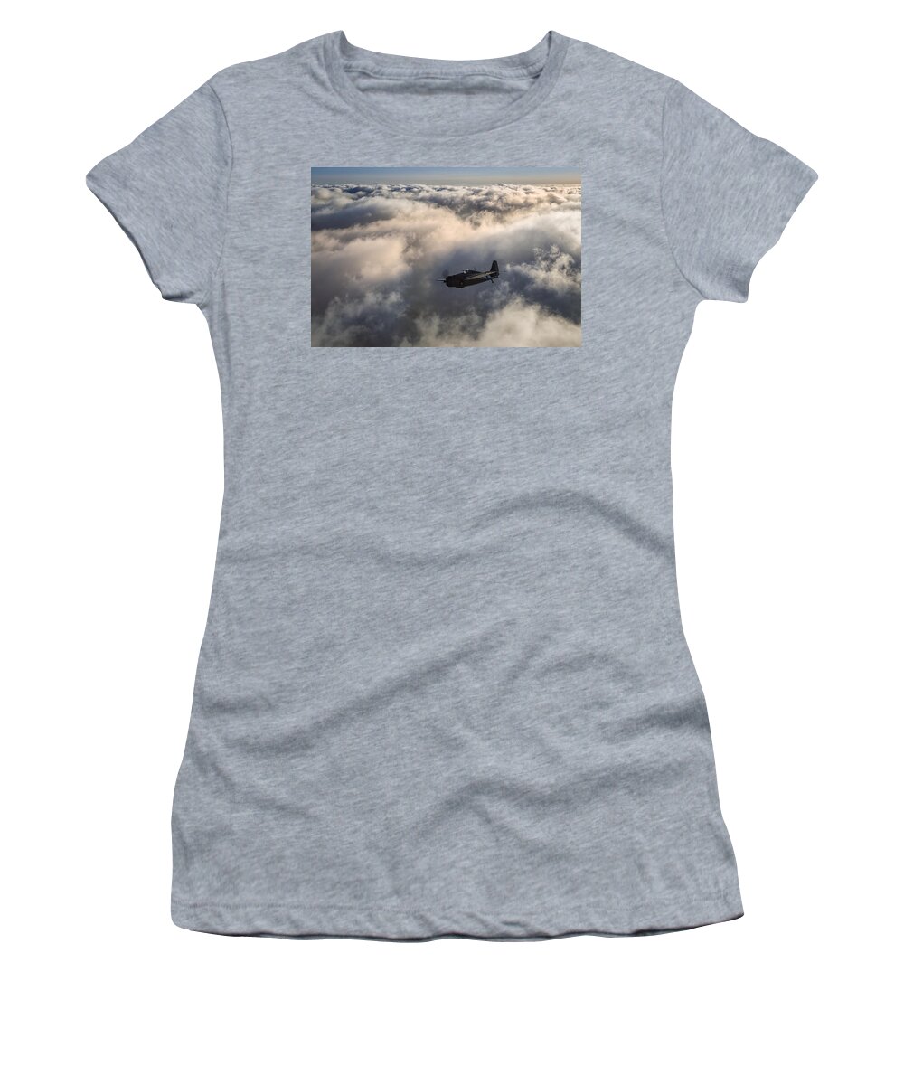 Grumman Women's T-Shirt featuring the photograph Dawn Patrol by Jay Beckman