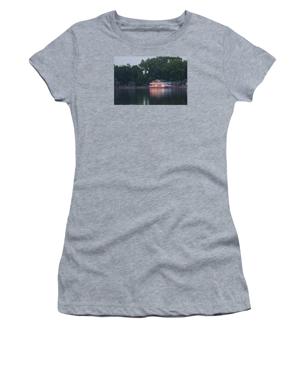 Boat Women's T-Shirt featuring the photograph Dawn-St. Joseph River by Brian Green