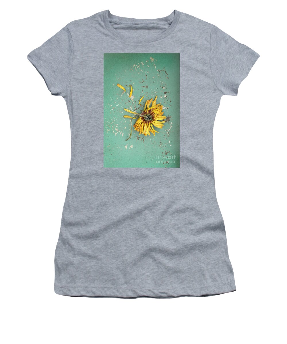 Flower Women's T-Shirt featuring the photograph Dead Suflower by Jill Battaglia