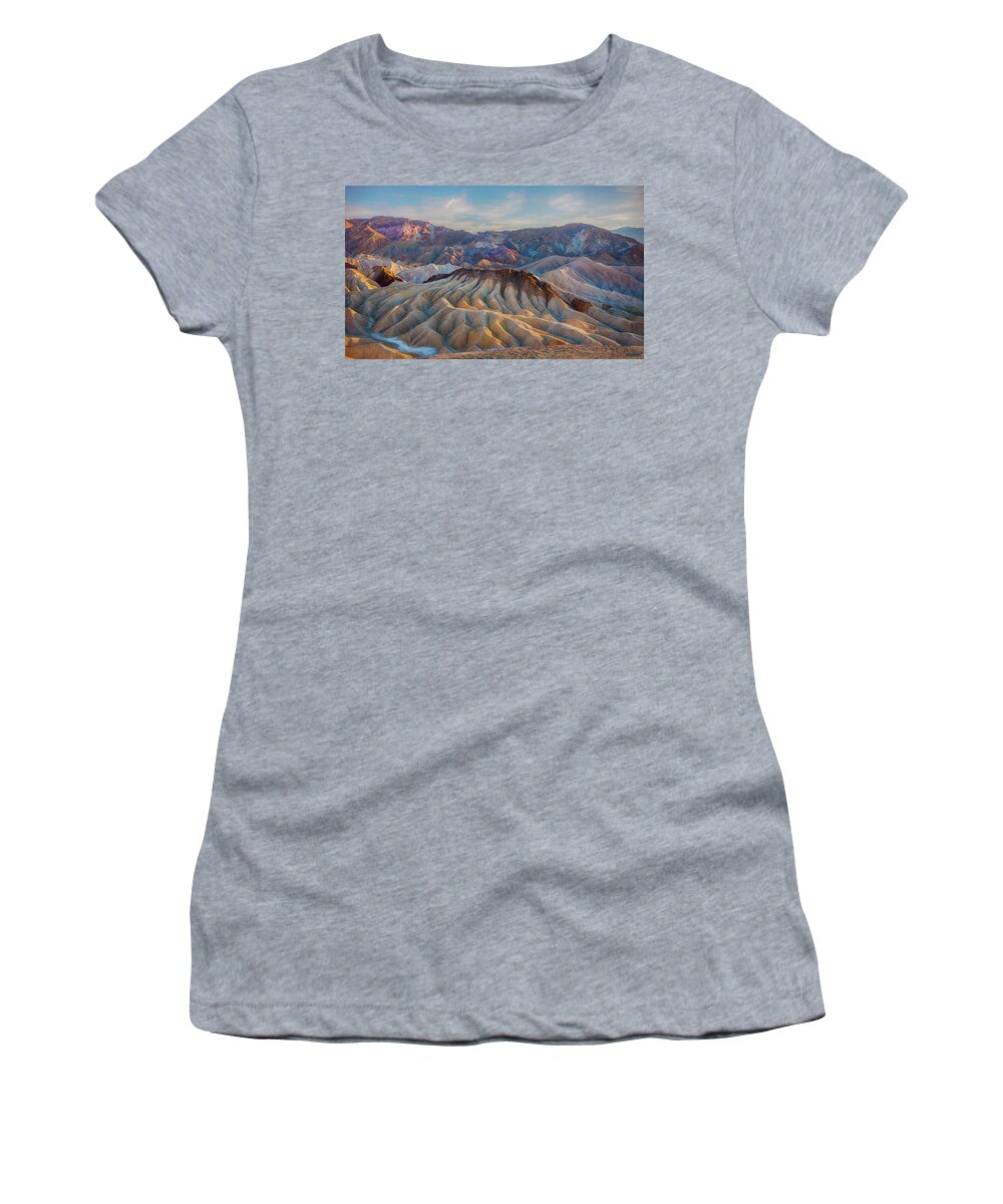 Color Women's T-Shirt featuring the photograph Death Valley Palette by Patricia Dennis