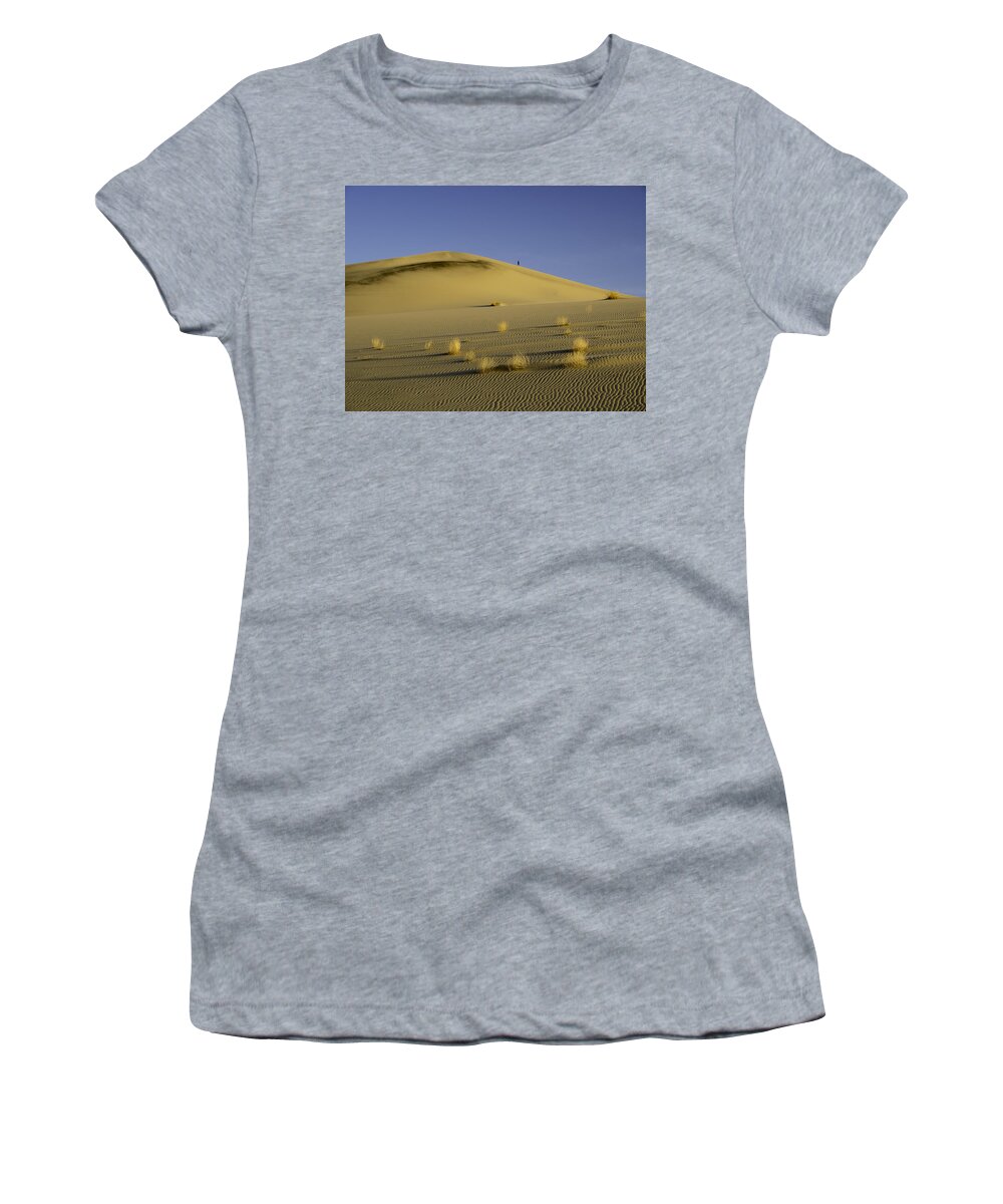 Sand Women's T-Shirt featuring the photograph Death Valley Sand dune at sunset by Martin Gollery