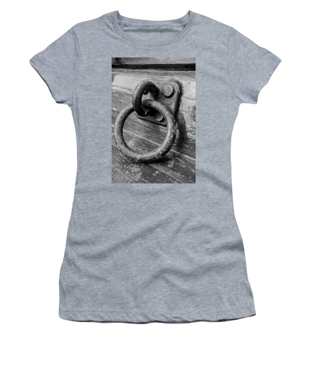 Uss Constitution Women's T-Shirt featuring the photograph Deck Fitting USS Constitution by Allan Morrison