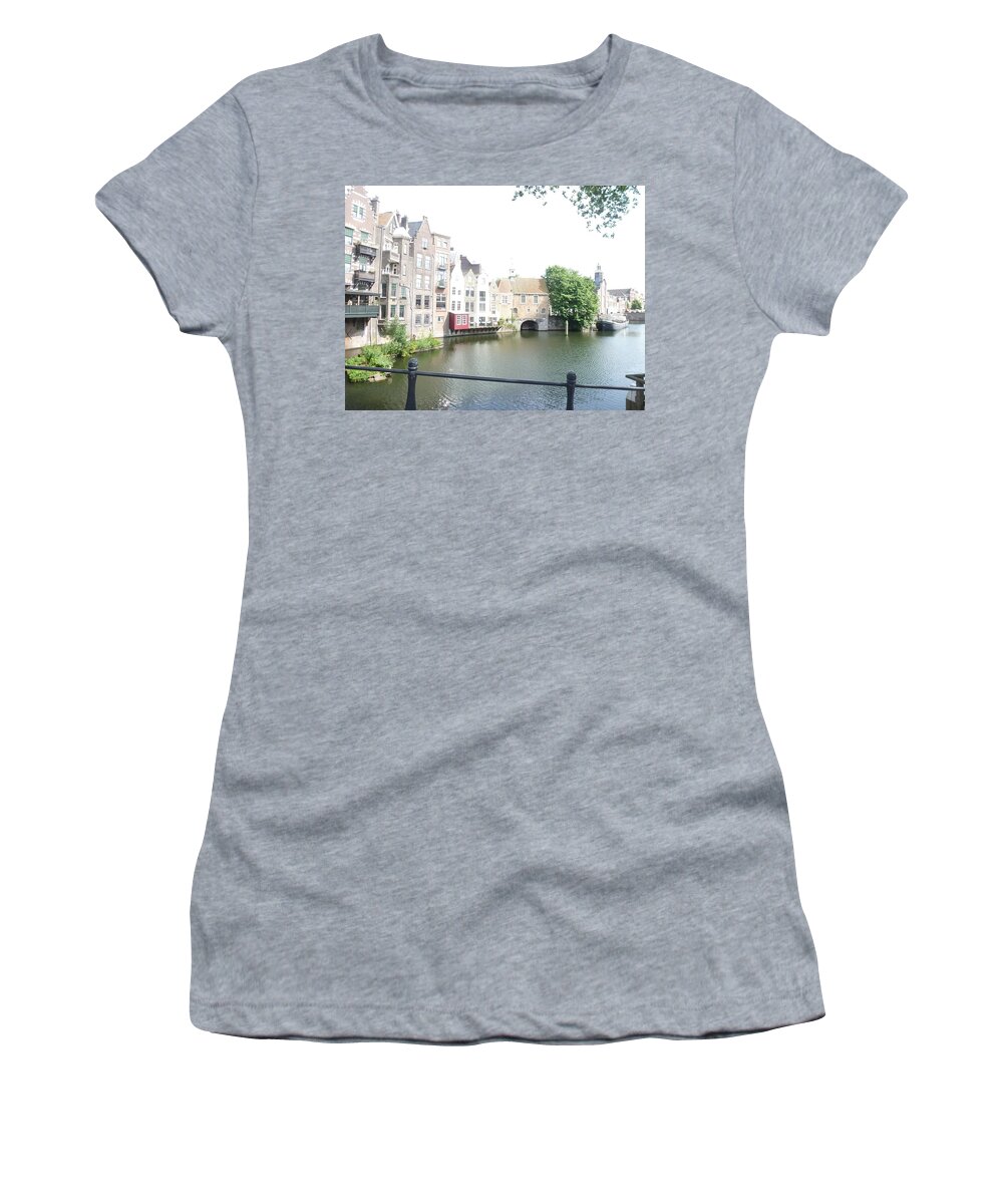 Water Women's T-Shirt featuring the photograph Delfshaven 2 by Constance DRESCHER