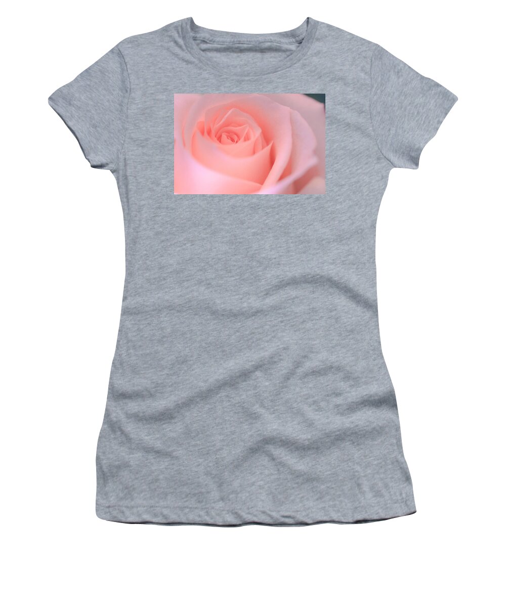 Beautiful Women's T-Shirt featuring the photograph Delicate Pink Rose by Joni Eskridge