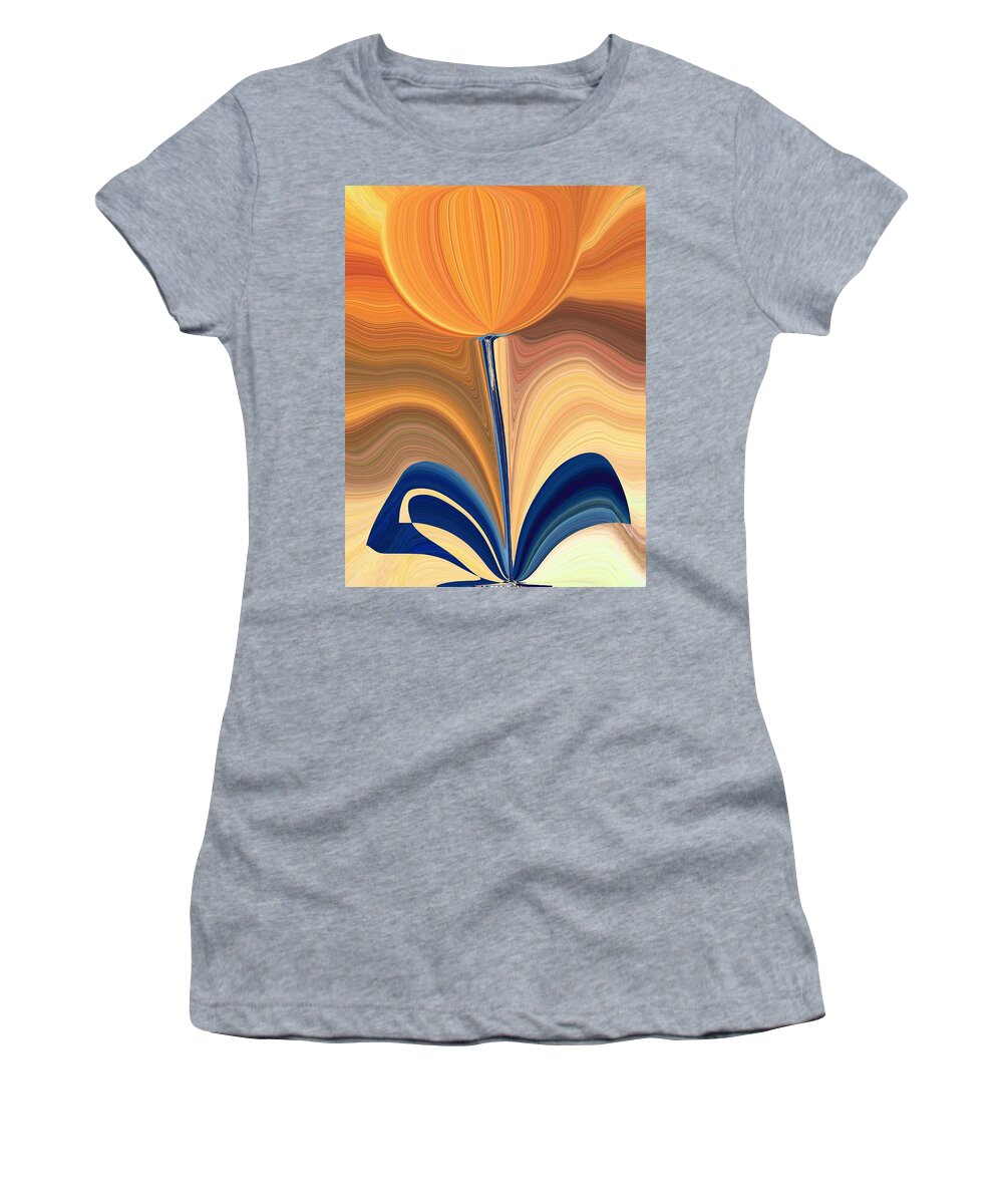 Bloom Women's T-Shirt featuring the digital art Delighted by Tim Allen