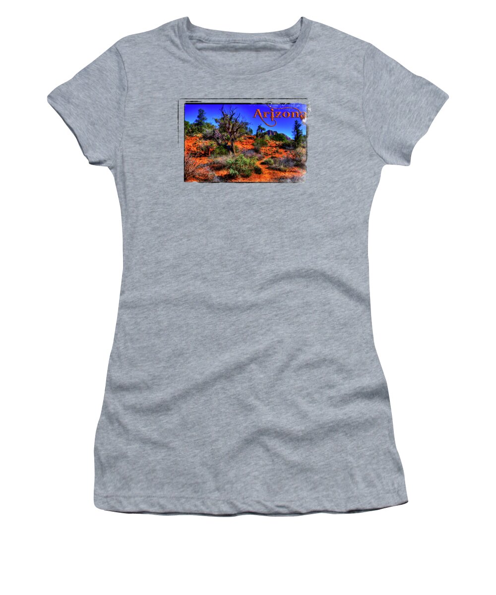 Arizona Women's T-Shirt featuring the photograph Desert and Mountains by Roger Passman