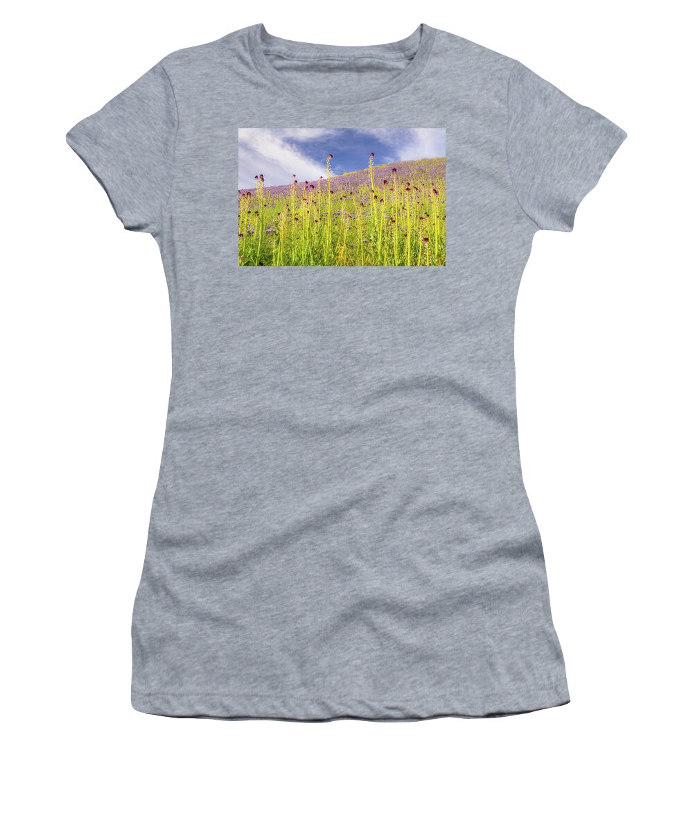California Women's T-Shirt featuring the photograph Desert Candles at Carrizo Plain by Marc Crumpler