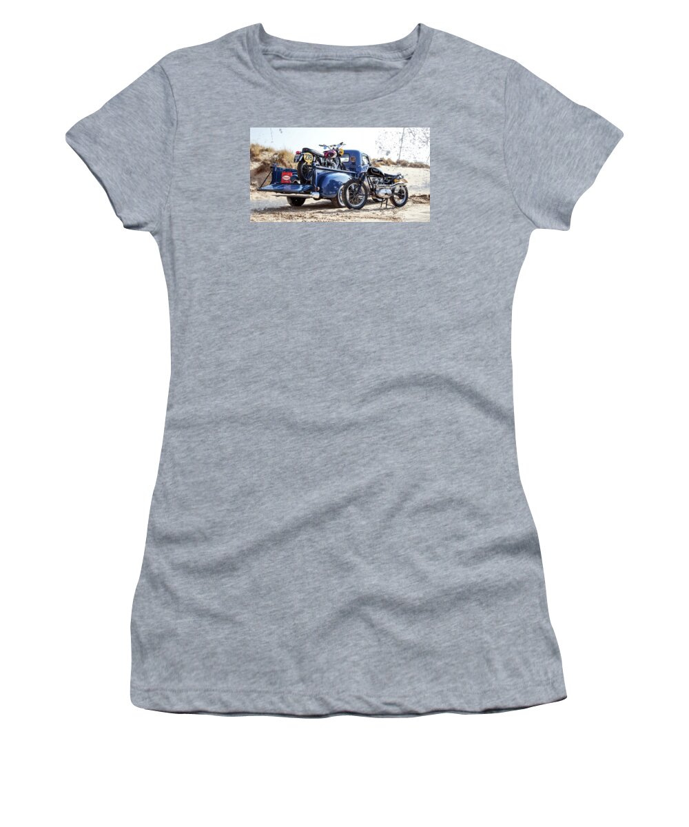 Desert Sled Women's T-Shirt featuring the photograph Desert Racing by Mark Rogan