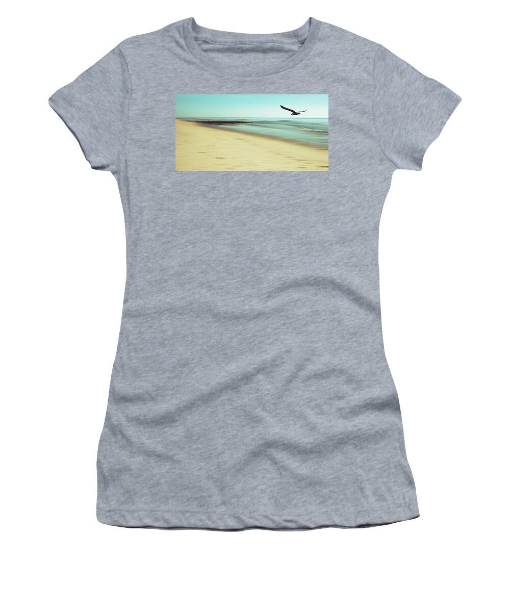 Seagull Women's T-Shirt featuring the photograph Desire by Hannes Cmarits