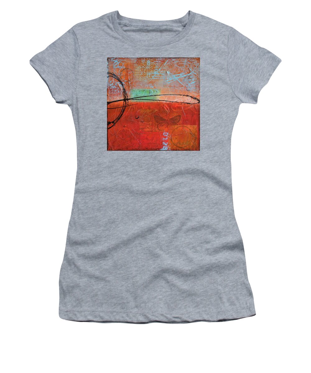 Acrylic Women's T-Shirt featuring the painting Determination Two by Brenda O'Quin
