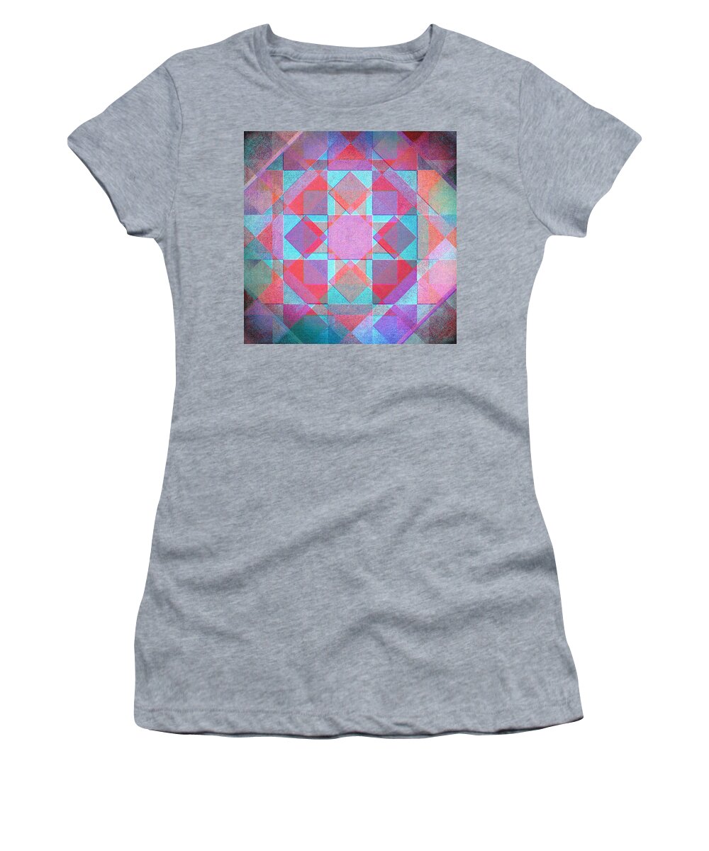 Background Women's T-Shirt featuring the digital art Diamonds 2 by Steve Ball