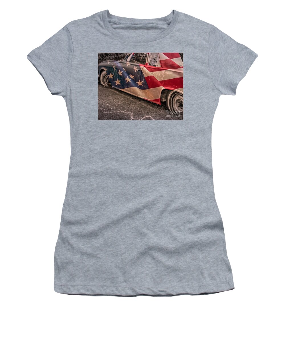 Liberty Women's T-Shirt featuring the photograph Direct Hit by Mim White