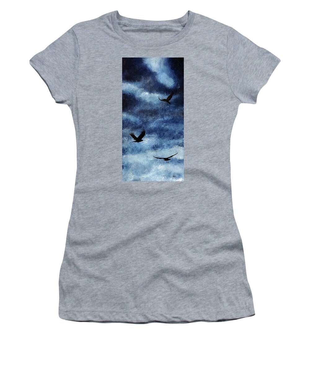 Night Women's T-Shirt featuring the photograph Do Not Go Gentle by Cindy Johnston