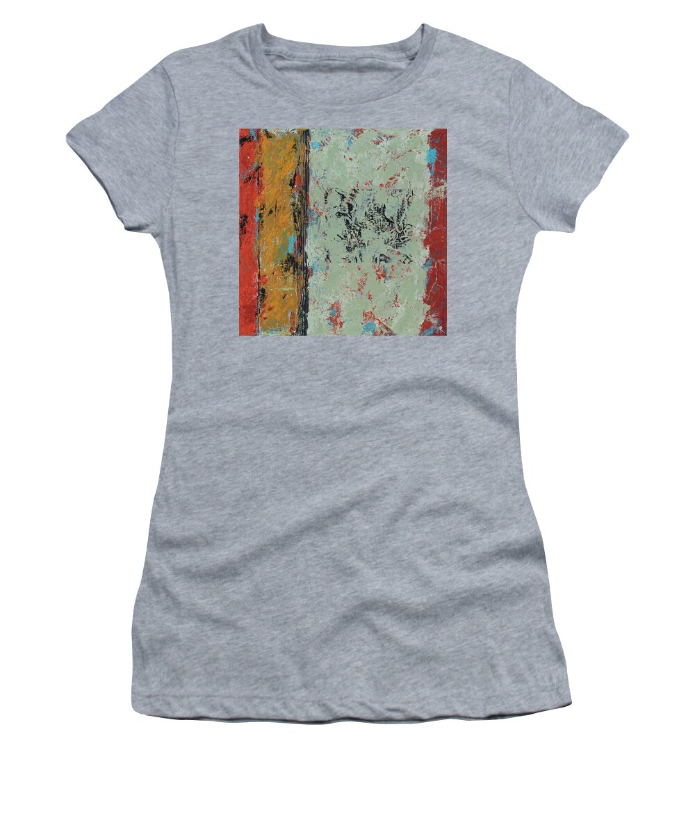 Abstract Women's T-Shirt featuring the painting Do Over by Jim Benest