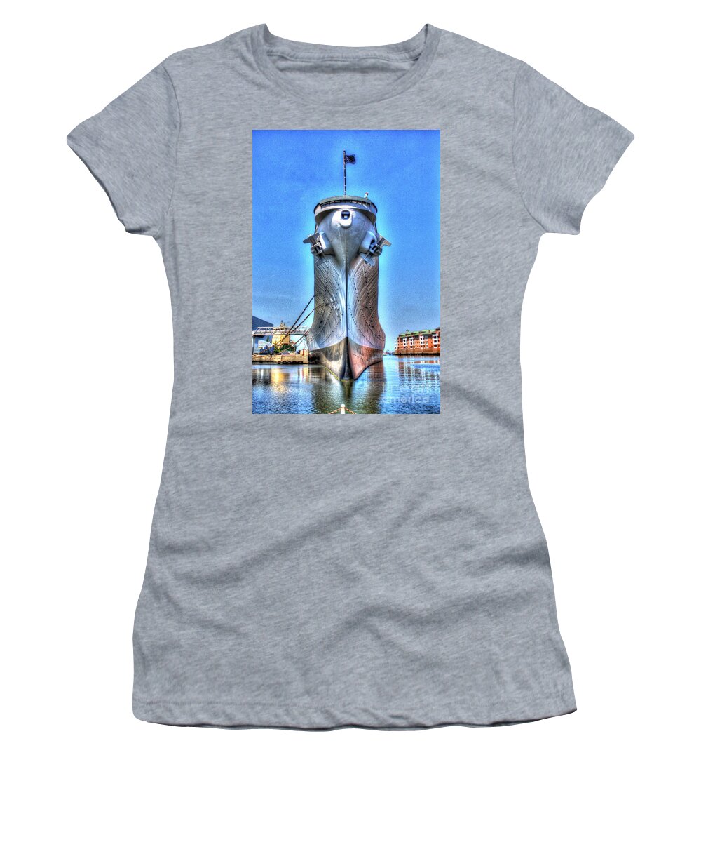 America Women's T-Shirt featuring the photograph Docked by Dan Stone