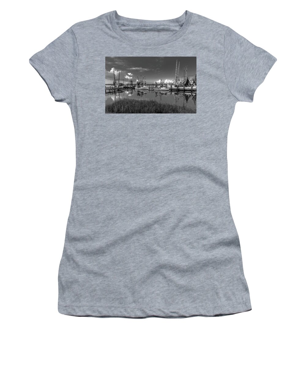 Seascape Women's T-Shirt featuring the photograph Docked II by Ray Silva