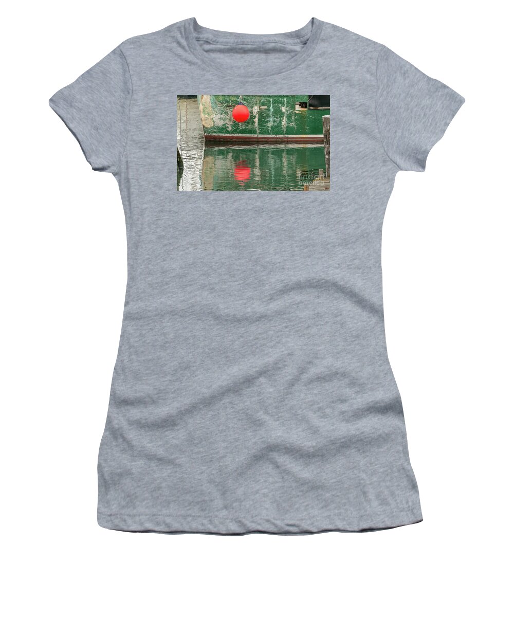Dock Women's T-Shirt featuring the photograph Dockside Abstract by Mim White