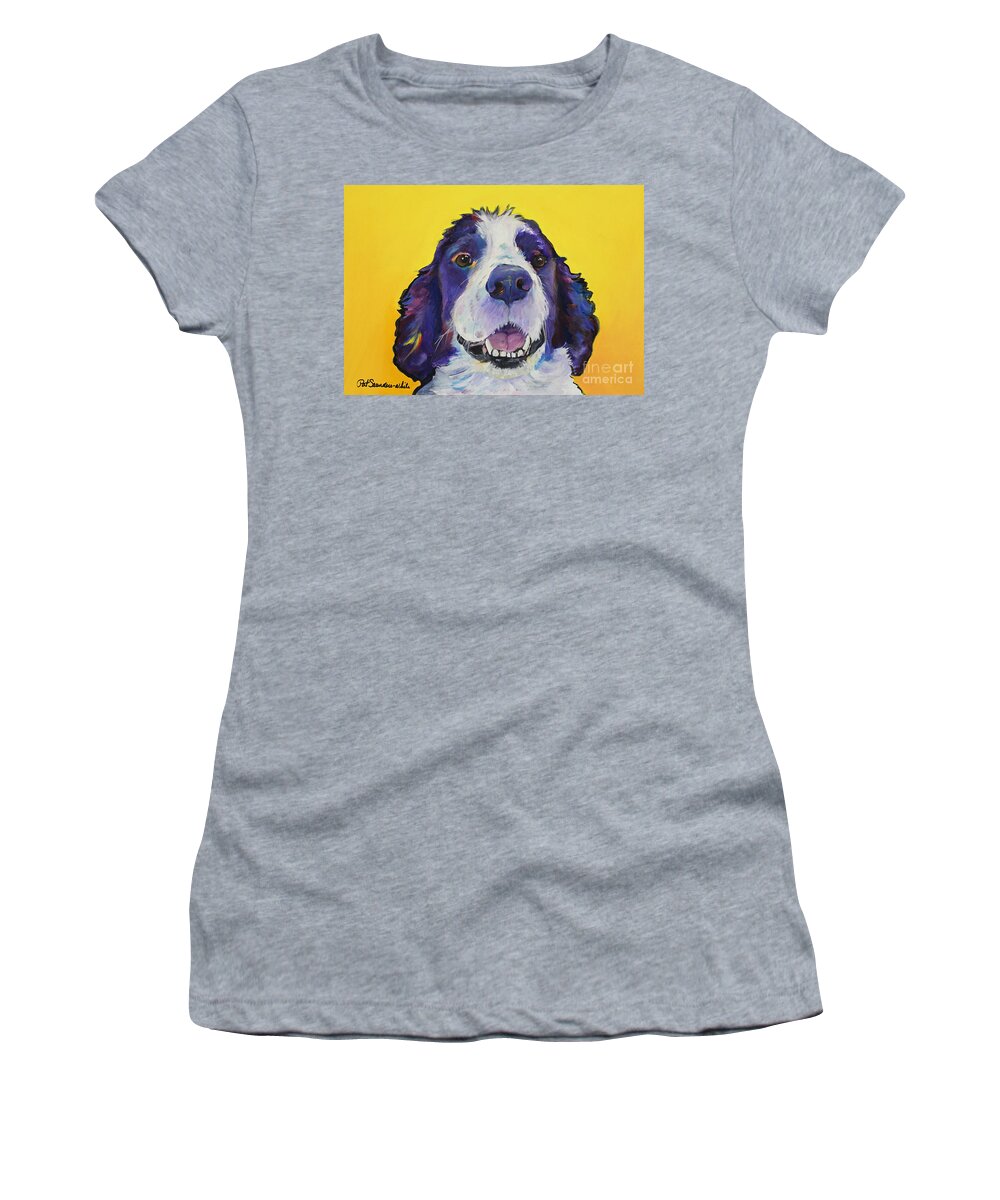 English Springer Spaniel Women's T-Shirt featuring the painting Dolly by Pat Saunders-White