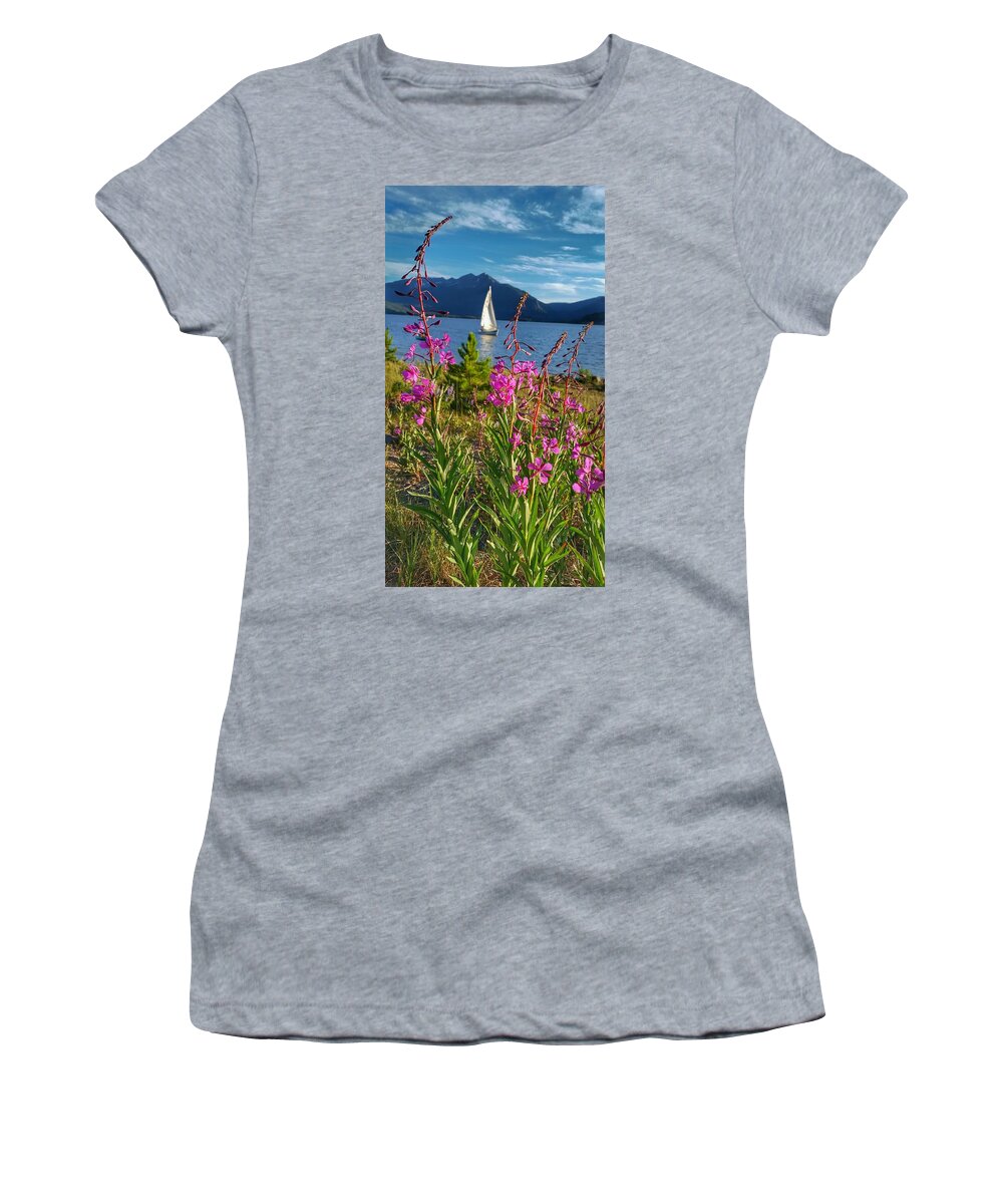 Lake Dillon Women's T-Shirt featuring the photograph Don't Rush A Good Thing by Fiona Kennard