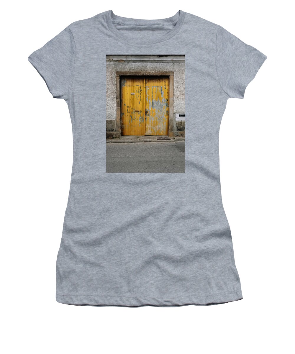 Antique Door Women's T-Shirt featuring the photograph Door No 152 by Marco Oliveira