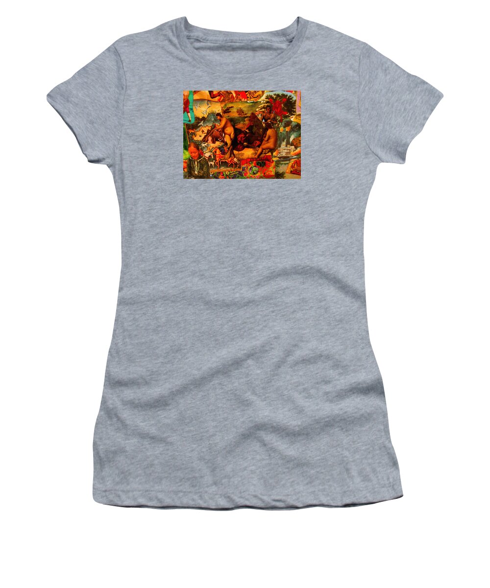  Women's T-Shirt featuring the painting Down By The River by Steve Fields