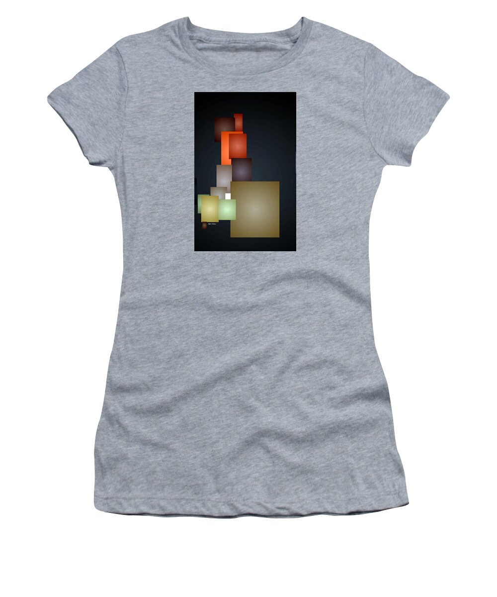 Rafael Salazar Women's T-Shirt featuring the digital art Dramatic Abstract by Rafael Salazar
