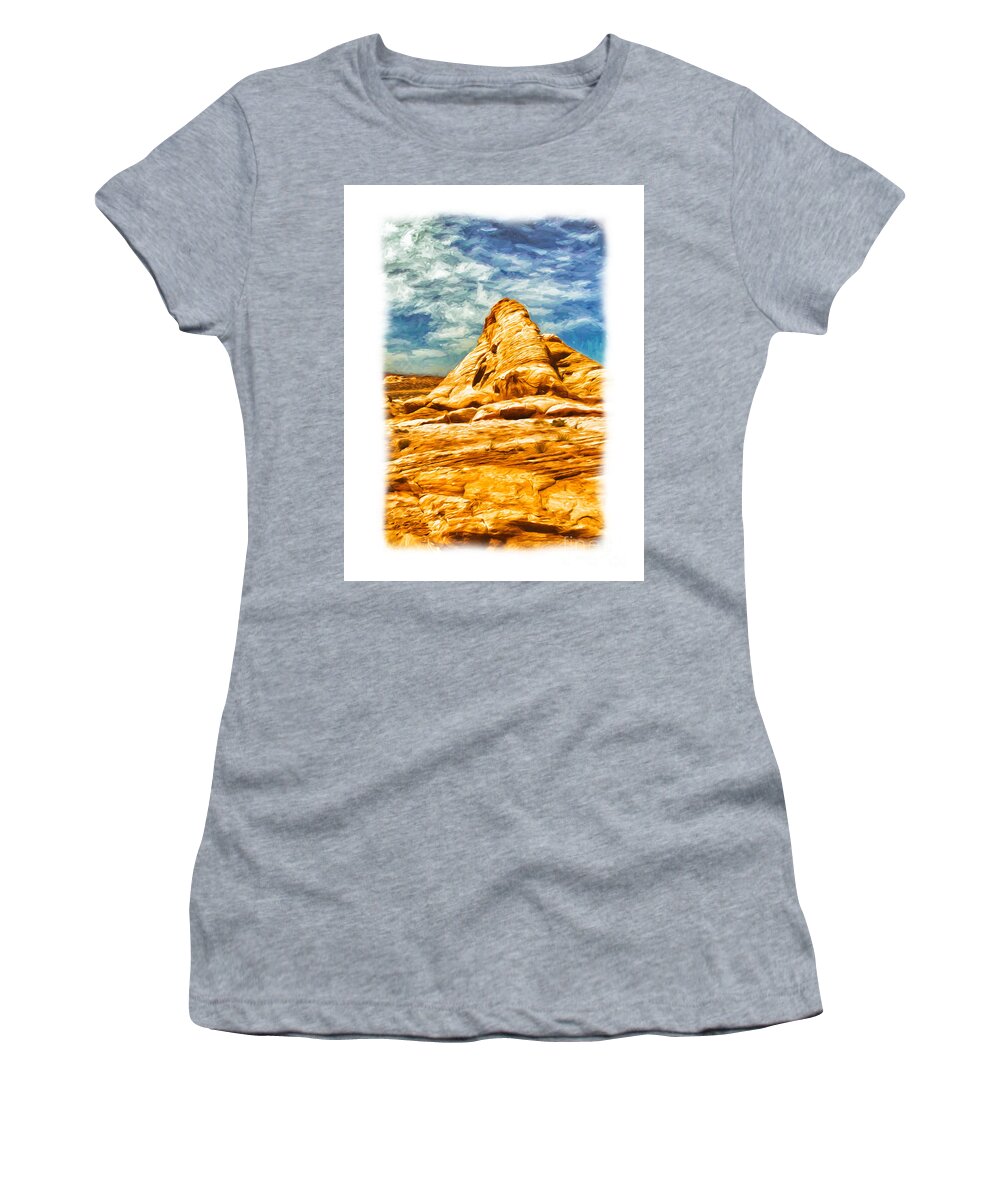 Mariola Women's T-Shirt featuring the photograph Dream Landscape by Kasia Bitner
