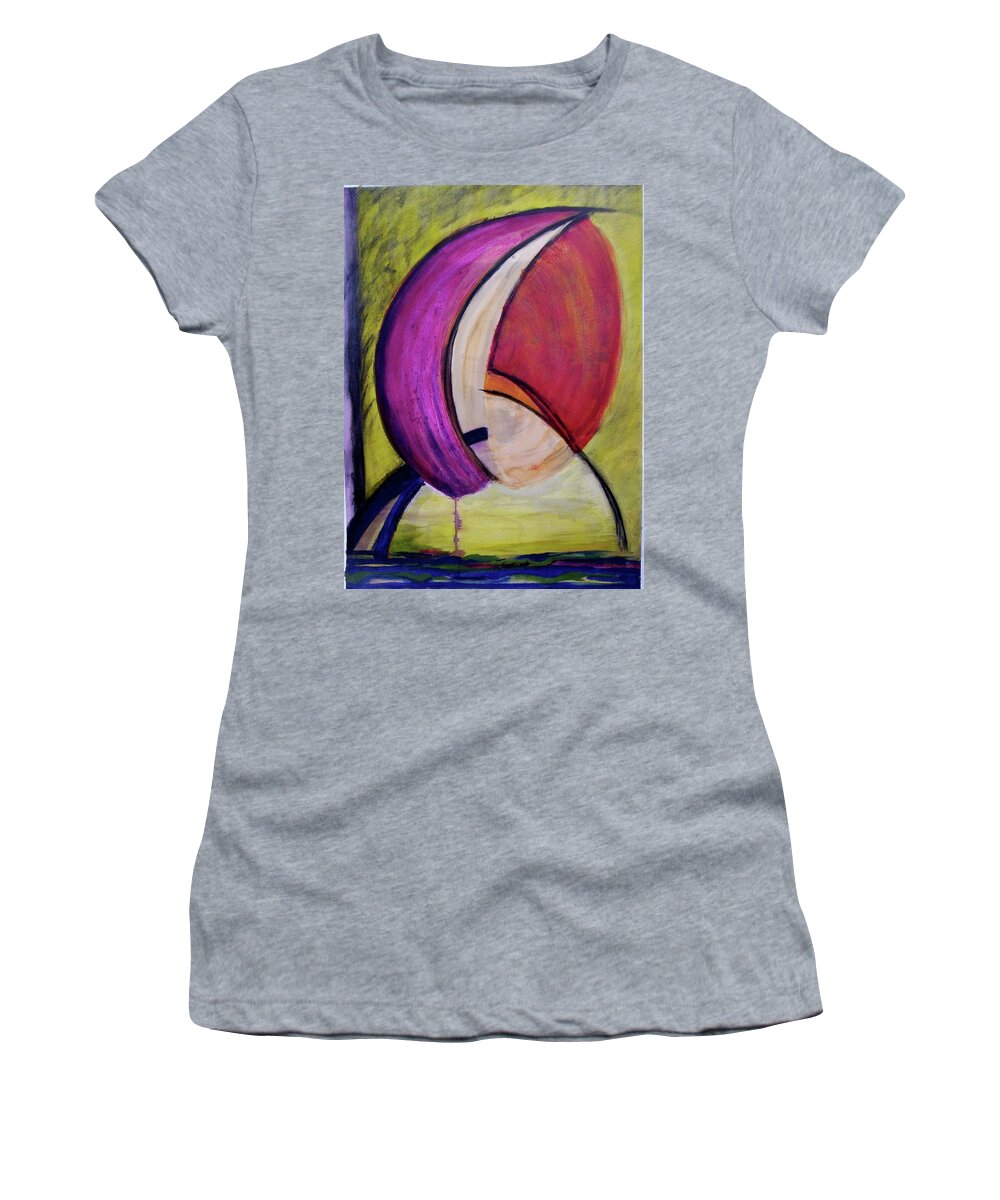 Encaustic Women's T-Shirt featuring the painting Dripping by Suzanne Udell Levinger