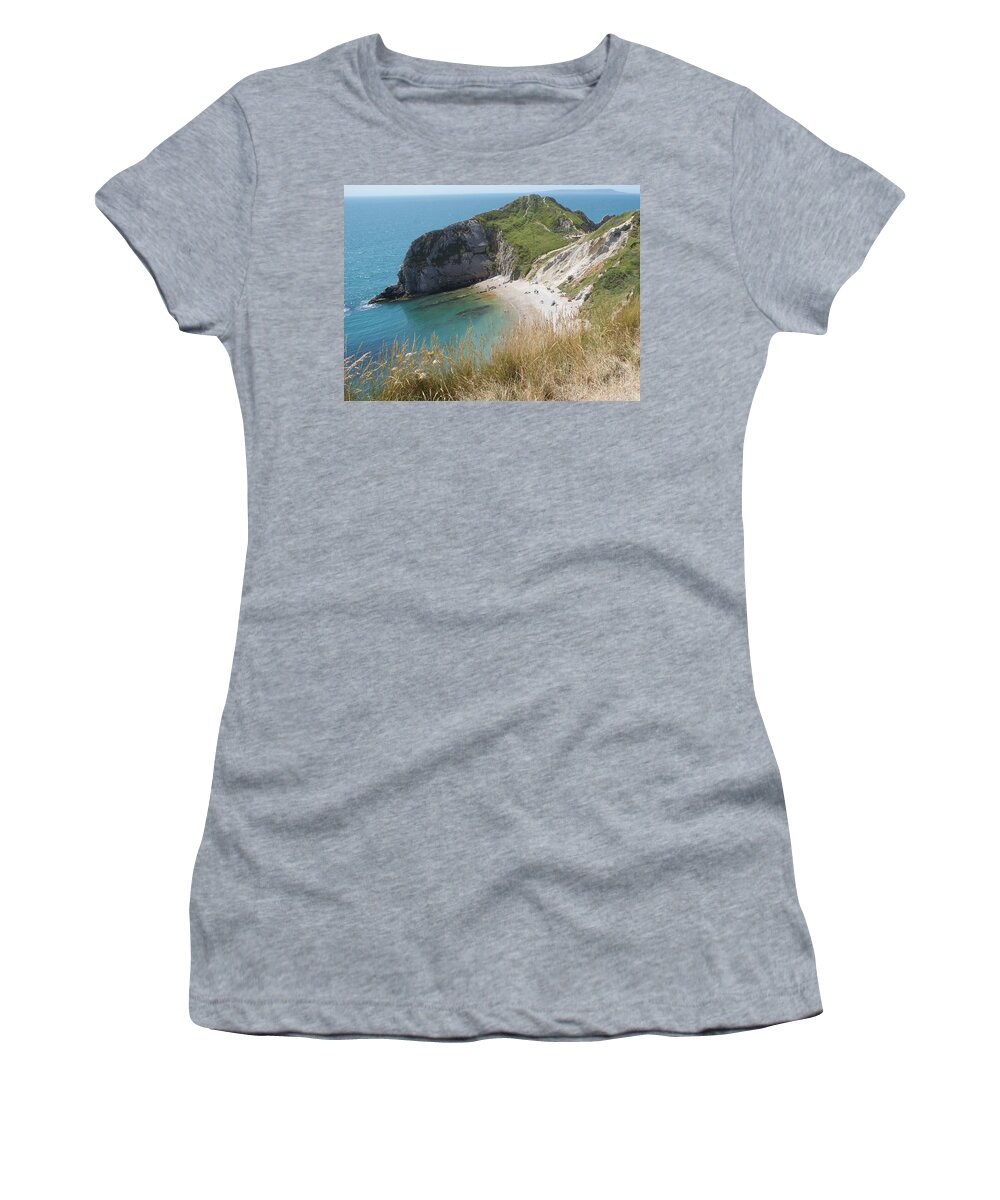 Durdle Door Women's T-Shirt featuring the photograph Durdle Door Photo 1 by Julia Woodman