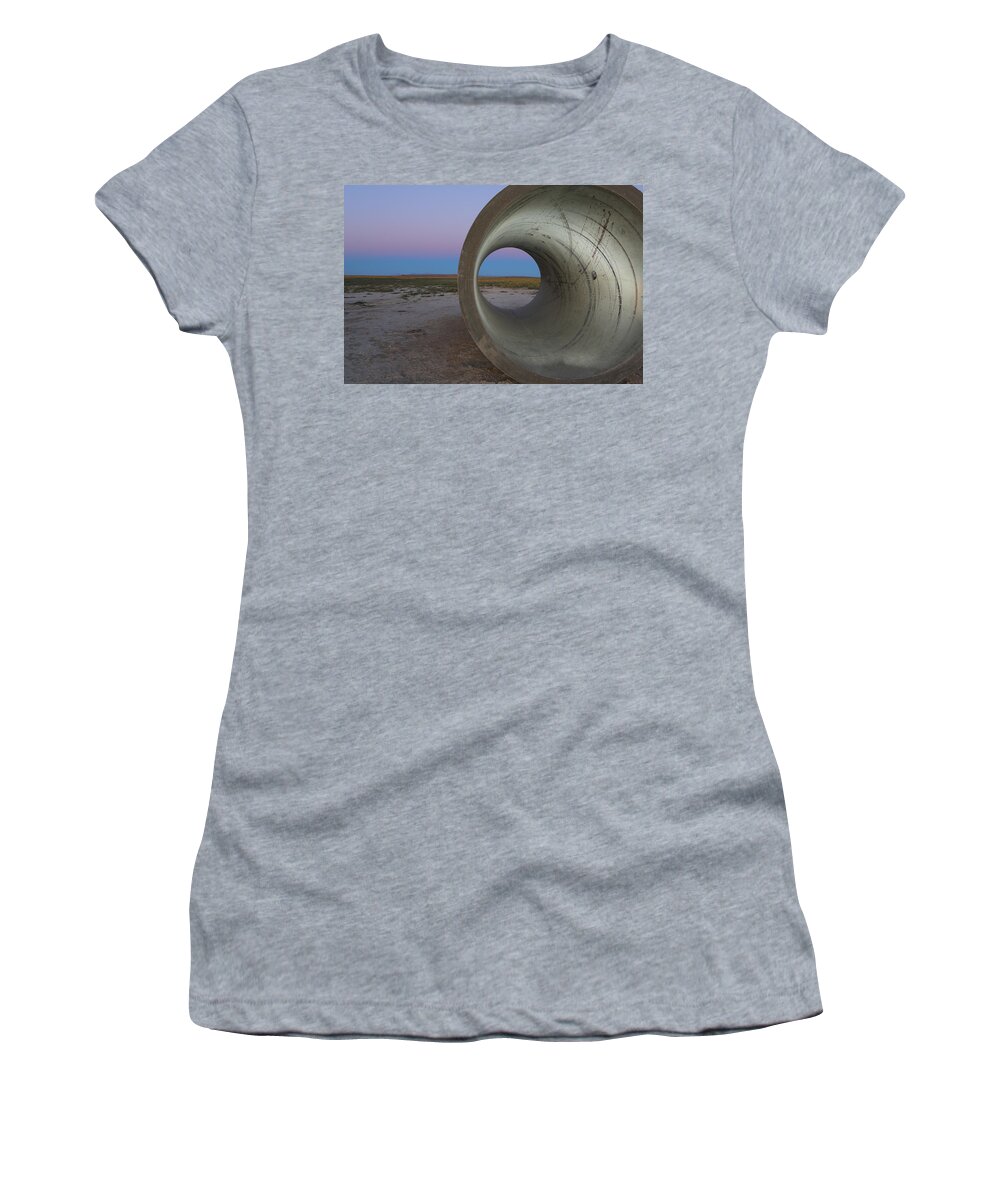 After Sundown Women's T-Shirt featuring the photograph Dusk Tube by David Andersen