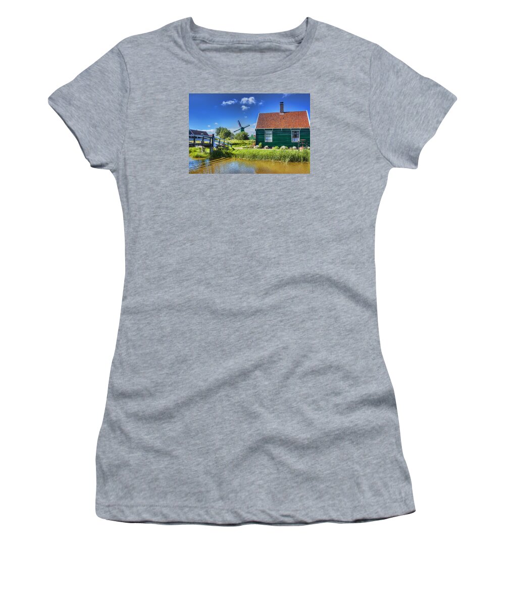 Village Women's T-Shirt featuring the photograph Dutch Village by Nadia Sanowar