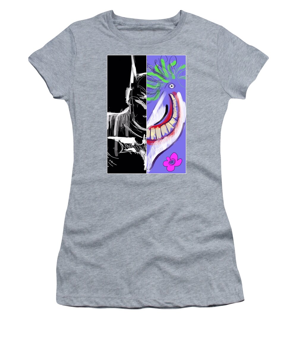 Batman Women's T-Shirt featuring the digital art Dynamic Duet by Jason Nicholas
