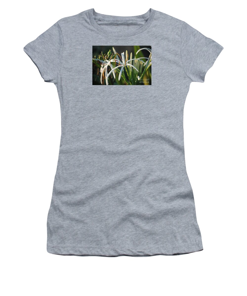 Flowers Women's T-Shirt featuring the photograph Early morning Lily by LeeAnn Kendall