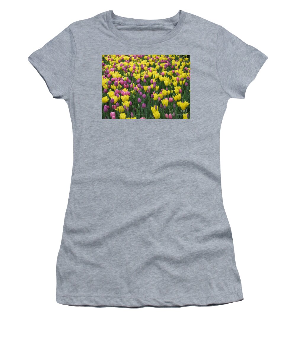 Photography Women's T-Shirt featuring the photograph Easter Colors by Kathie Chicoine