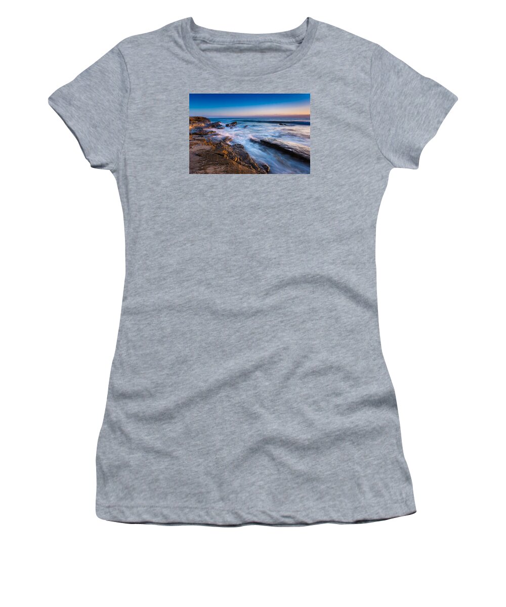 Beach Women's T-Shirt featuring the photograph Ebb and Flow by Peter Tellone