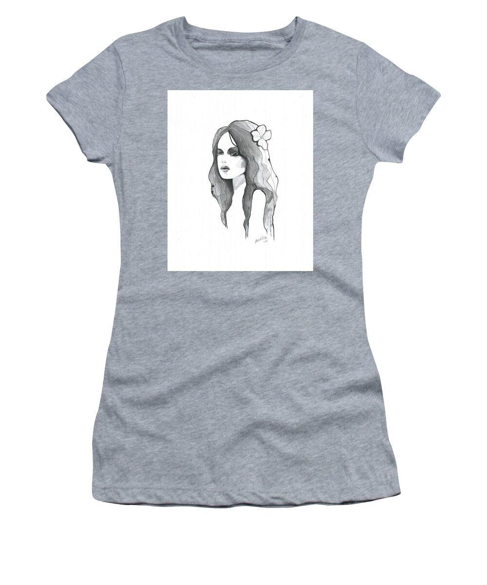 Effect Women's T-Shirt featuring the painting Effect by Edwin Alverio